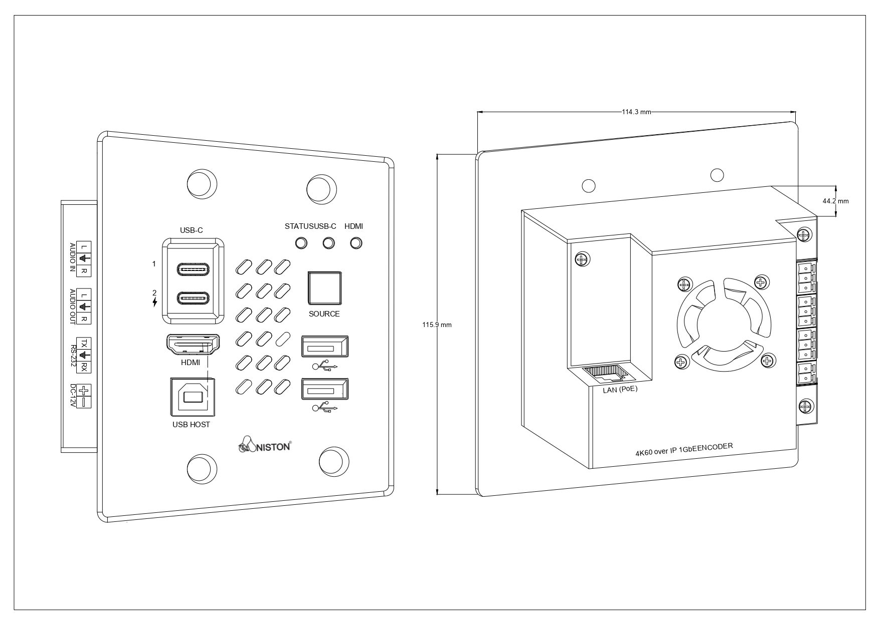 dualSight-edu-pro-ai-classroom-ptz-camera-product-dimension